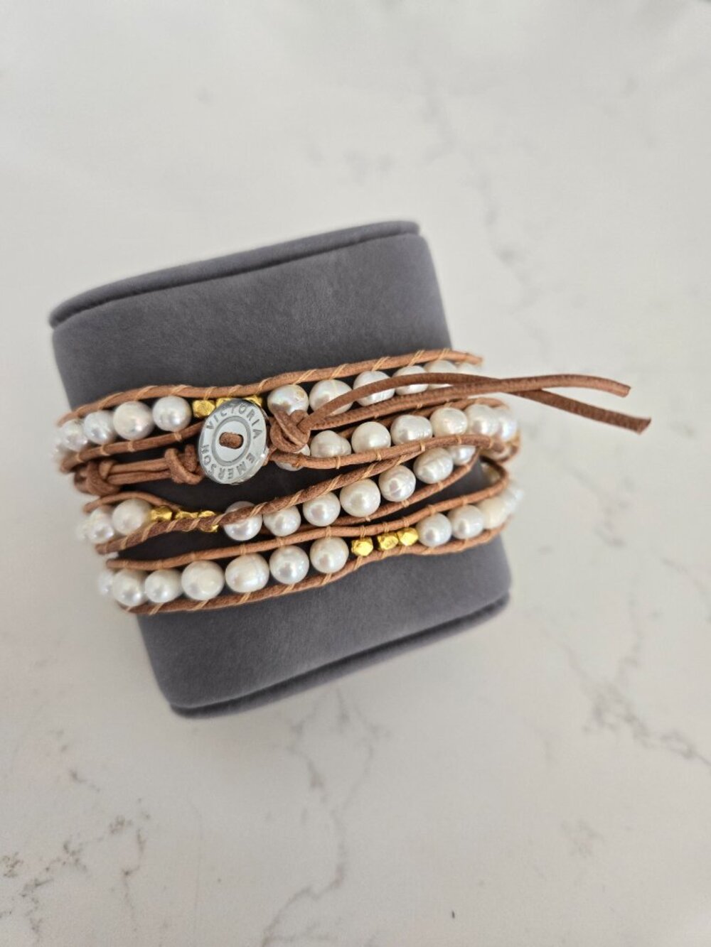 Victoria Emerson Freshwater Pearl Wrap Bracelet - Picture 5 of 7
